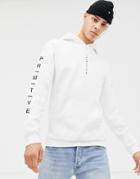 Primtiive Moods Hoodie With Logo In White - White