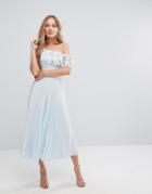 Coast Melinda Pleated Lace Jumpsuit - Blue
