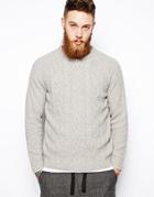 Asos Cable Sweater - Oatmeal