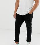 Jack & Jones Plus Size Skinny Fit Jean In Black - Black