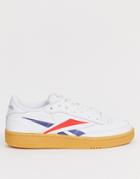 Reebok Club C Sneakers With Large Vector Logo-white