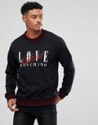 Love Moschino Sweatshirt In Black With Milano Logo - Black