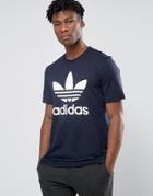 Adidas Originals Trefoil T-shirt Ay7710 - Blue