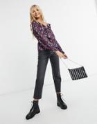 Influence Blouse In Micro Floral Print-multi
