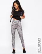 Asos Tall Legging In Mixed Animal Print - Multi