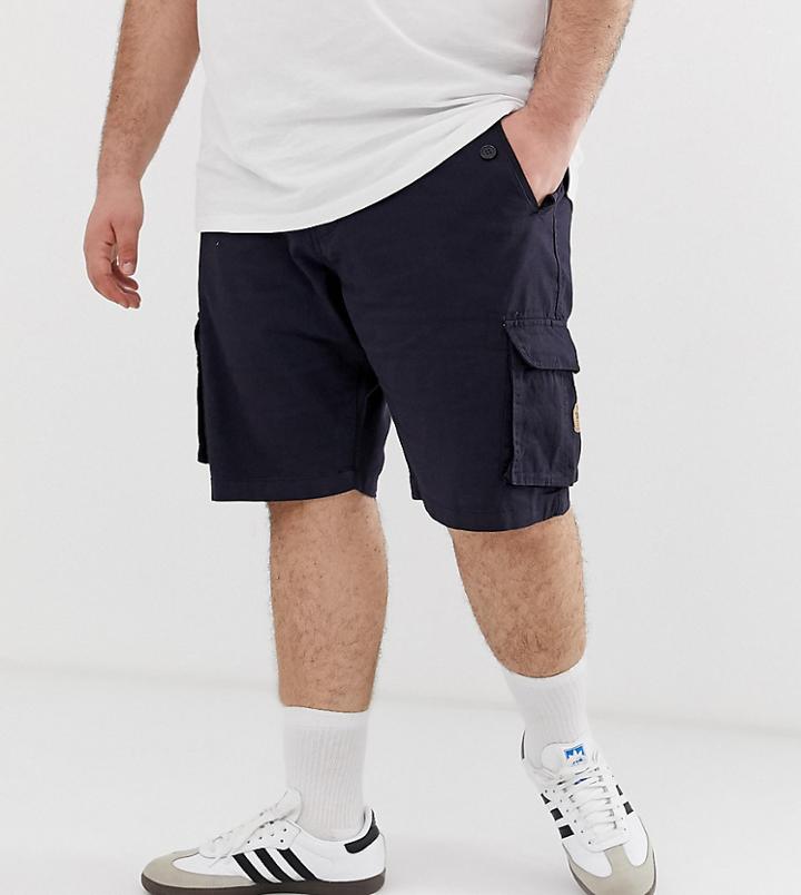 Duke King Size Cargo Shorts In Navy - Navy
