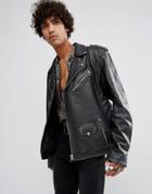 Goosecraft Premium Leather Jacket In Black - Black