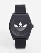 Adidas Sp1 Process Silicone Watch In Black