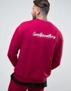 Good For Nothing Logo Sweatshirt - Red