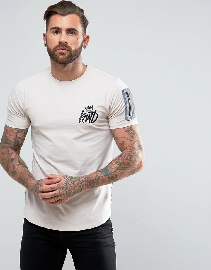 Kings Will Dream T-shirt In White With Reflective Panels - White