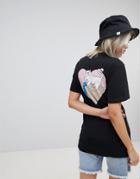 Ripndip Relaxed T-shirt With Front Logo And Graphic Back Print - Black