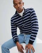 Adidas Originals Pete Half Zip Sweat In Black Br6509 - Black