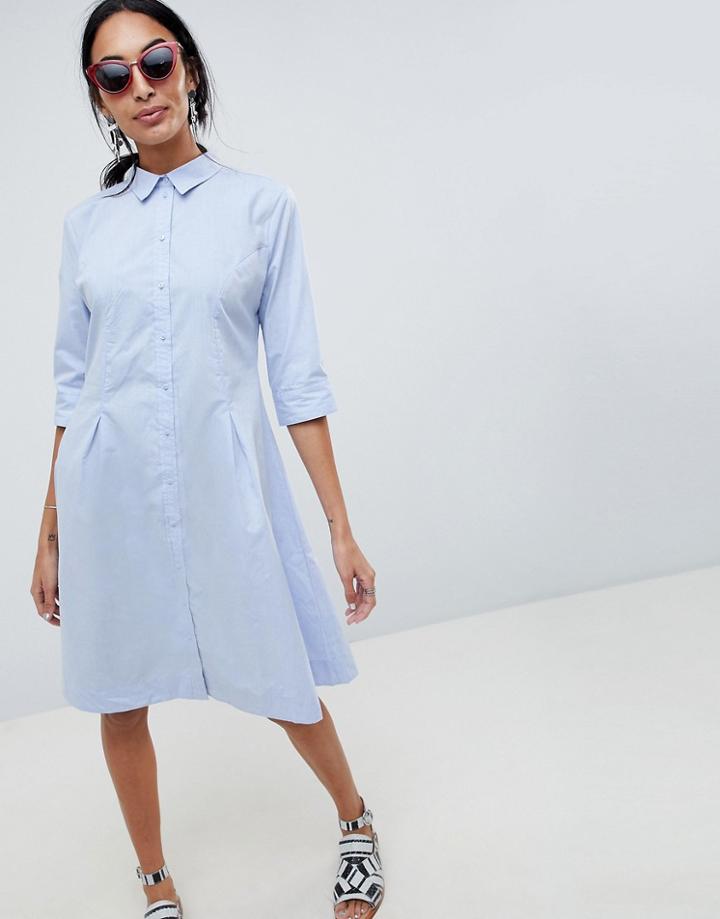 B.young Shirt Dress - Blue