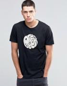 Pretty Green T-shirt With Logo Print In Slim Fit Black - Black