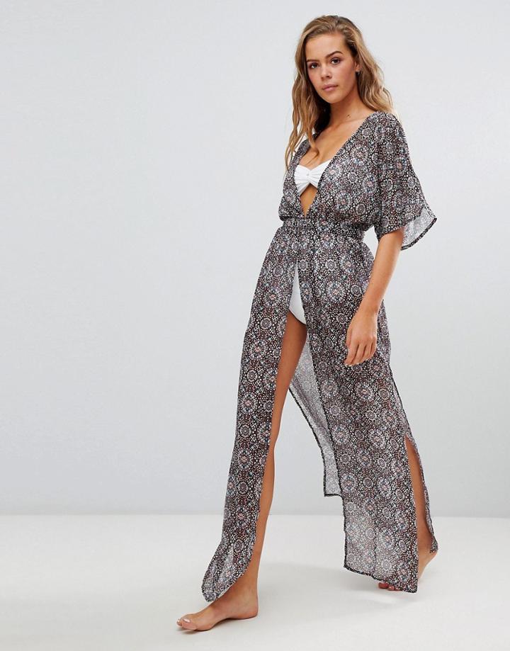 In The Style Binky Geo-tribal Printed Maxi Caftan - Multi