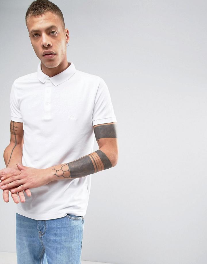 Lindbergh Pique Polo Shirt In White - White