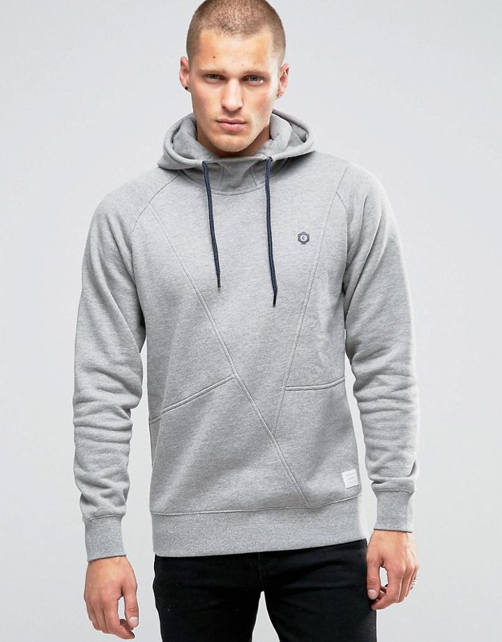 Jack & Jones Originals Hoodie With Chest Branding - Gray