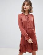 Vero Moda Smock Midi Dress - Red