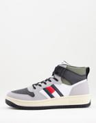 Tommy Jeans Basket Cupsole High Top Sneakers In Multi