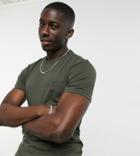 Barbour Beacon Box Logo T-shirt In Sage Exclusive At Asos-green