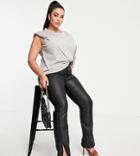 Vero Moda Curve Padded Shoulder T-shirt In Gray-grey