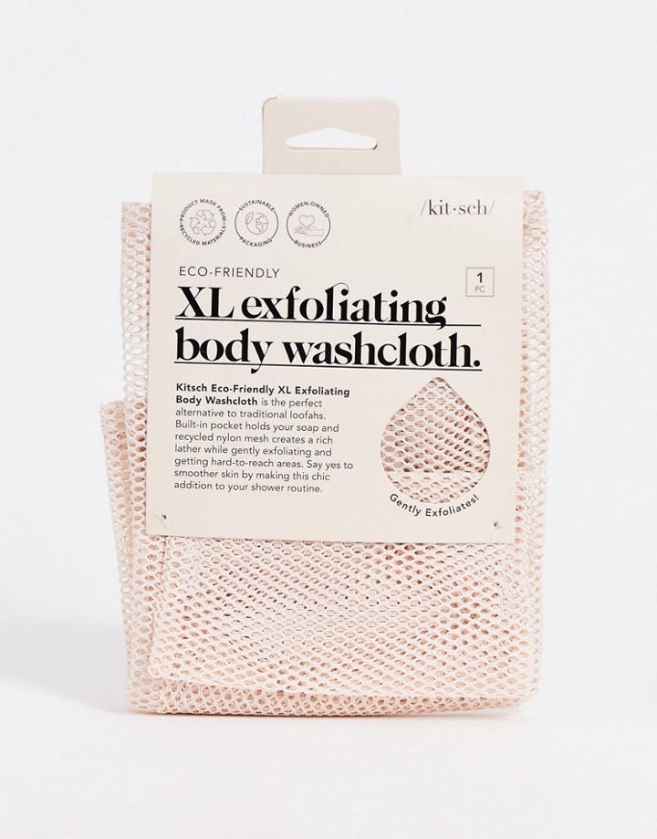 Kitsch Xl Exfoliating Blush Body Wash Cloth-no Color