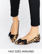 Asos Louise Pointed Bow Ballet Flats - Multi