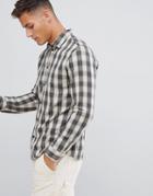 Selected Homme Shirt In Slim Fit Check Cotton-beige