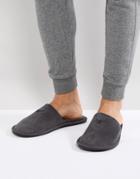 Emporio Armani Gray Logo Slipper In Dust Bag - Gray