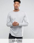 Asos Tall Oversized Long Sleeve T-shirt - Gray