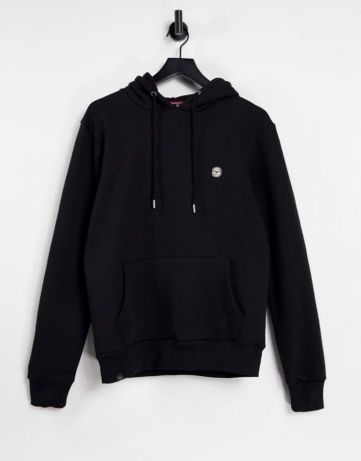 Le Breve Hoodie With Detachable Snood In Black