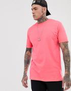 Bershka Join Life Loose Fit T-shirt In Bright Pink - Pink