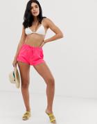 New Look Beach Short In Pink - Pink