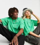 Collusion Unisex Oversized Logo T-shirt In Green