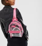 Hxtn Clear Backpack With Pink Trim - Clear