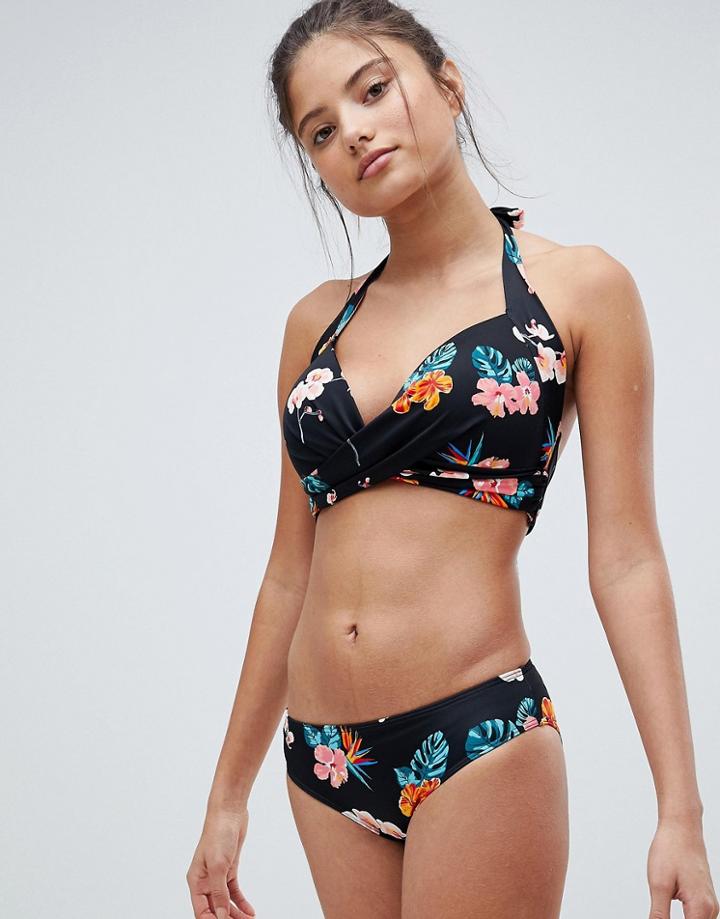 Lepel London Floral Halter Bikini Top Dd - G Cup - Multi