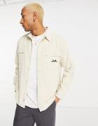 Parlez Club Corduroy Shirt In Off White