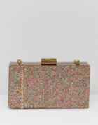 Claudia Canova Glitter Case Clutch Bag With Detachable Chain - Multi