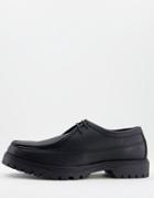 River Island Chunky Sole Lace Up Shoes In Black