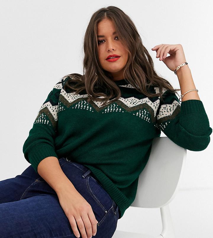 Junarose Patterned Sweater-multi