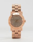 Marc Jacobs Amy Rose Gold & Gravel Watch Mbm3221 - Gold