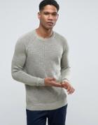 Esprit 100% Linen Raglan Sleeve Sweater - Green