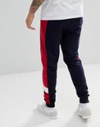 Boohooman Joggers With Side Stripe In Navy - Navy