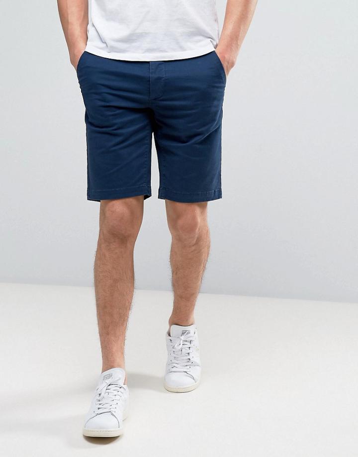 Jack & Jones Intelligence Chino Shorts In Regular Fit - Navy