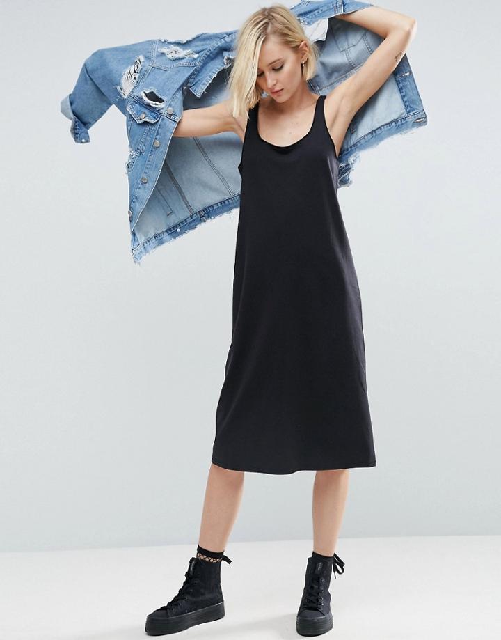 Asos Ultimate Midi Tank Dress - Black