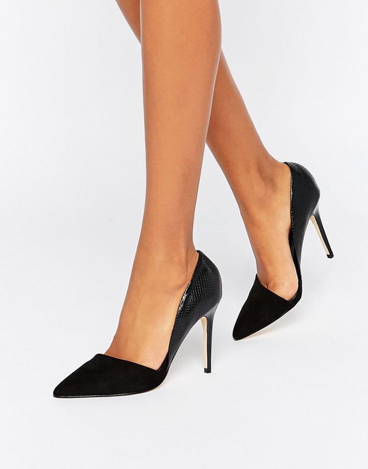 Lipsy Asymetric Point Pumps - Black