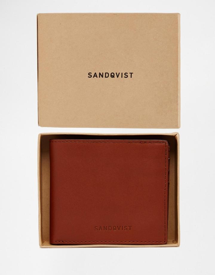 Sandqvist Bill Leather Billfold Wallet - Brown