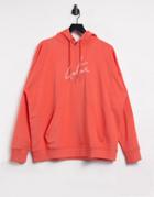 The Couture Club Outline Logo Oversized Hoodie-orange