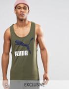Puma Vintage Tank In Muscle Fit Exclusive To Asos - Green