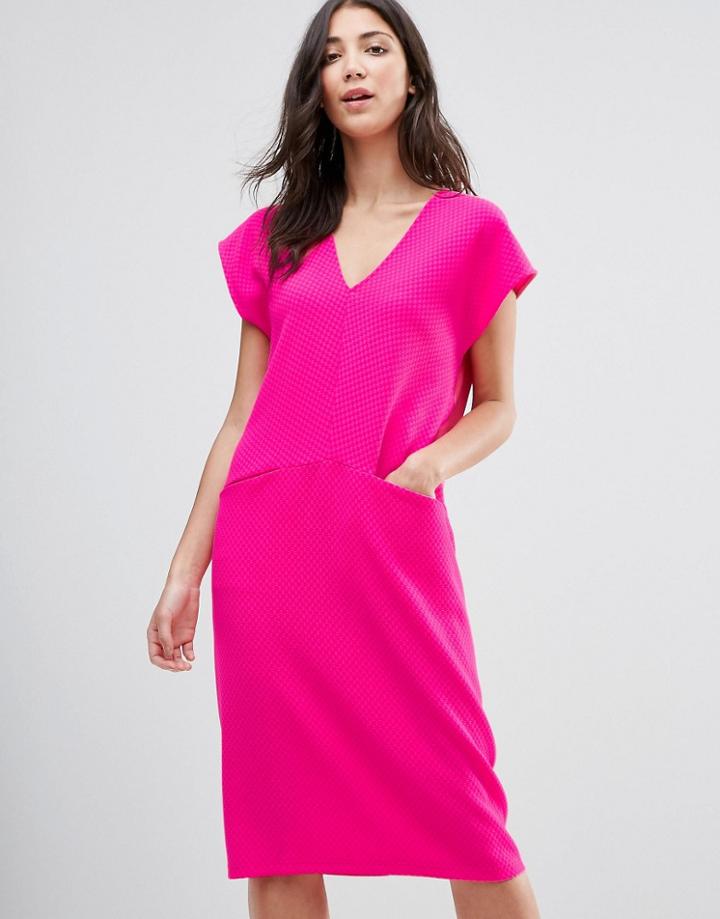 Traffic People Midi Shift Dress - Pink